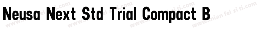 Neusa Next Std Trial Compact Bold字体转换
